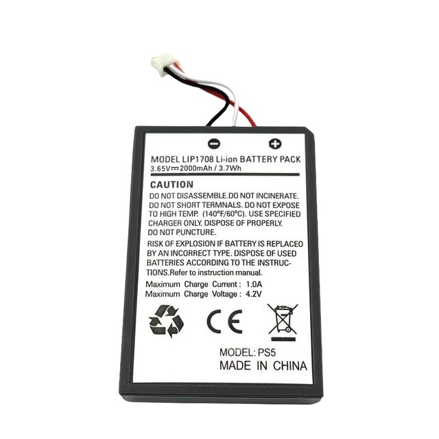 REAL CAP Replacement Battery Lip1708 RA202105 for Sony PlayStation PS5 DualSense CFI-ZCT1W CFI-1015A Controller Factory OEM