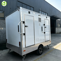 Toilettes mobiles Goeasy, toilettes portables d'extérieur, remorque avec lumière et miroir
