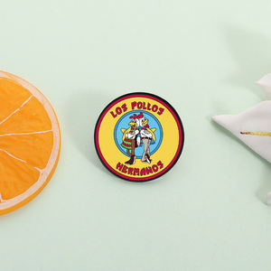 Los Pollos Hermanos Zachte Knop Pin Schattige Metalen Cartoon Minnaar Broche Revers Badge Grappige Mode Sieraden Cadeau Voor Vrienden Groothandel - Product Image 2