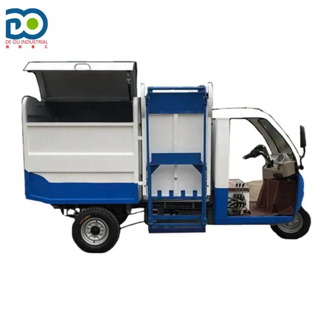 Трехколесная перезаряжаемая мусорная корзина, подъемник, грузовик, городской мусорный сбор, транспортное средство, Электромобиль, гигиеническая система