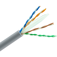 Cable Lan OWIRE Cat 6 U/UTP, cable Ethernet de 250MHz con cubierta de PVC duradero, cobre libre de oxígeno/CPR/certificado CE para cableado