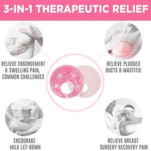 Compresas de Gel Frío/Calor para Senos, Alivio para la Lactancia, Dolor de Lactancia, Mastitis, Hinchazón - Product Image 2
