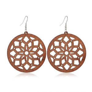 Pendientes <span class=keywords><strong>baratos</strong></span> para niñas, regalos <span class=keywords><strong>de</strong></span> joyería para mujeres, flor <span class=keywords><strong>de</strong></span> filigrana, <span class=keywords><strong>árbol</strong></span> <span class=keywords><strong>de</strong></span> <span class=keywords><strong>la</strong></span> <span class=keywords><strong>vida</strong></span>, mariposa, pendiente <span class=keywords><strong>de</strong></span> madera, logotipo geométrico personalizado, pendientes <span class=keywords><strong>de</strong></span> madera - Product Image 4