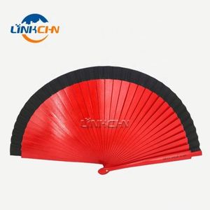 Customizable Wooden Fabric Hand Fan with Ribs for Wedding <b>Gifts</b>-Wood Crafts Wooden Boxes & Wall Signs - Product Image 1