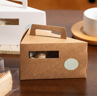 Boîte à emporter triangulaire en papier pour mousse au chocolat, tranches de gâteau, sandwichs, pâtisseries, différents types de desserts, emballage pour aliments cuits au four