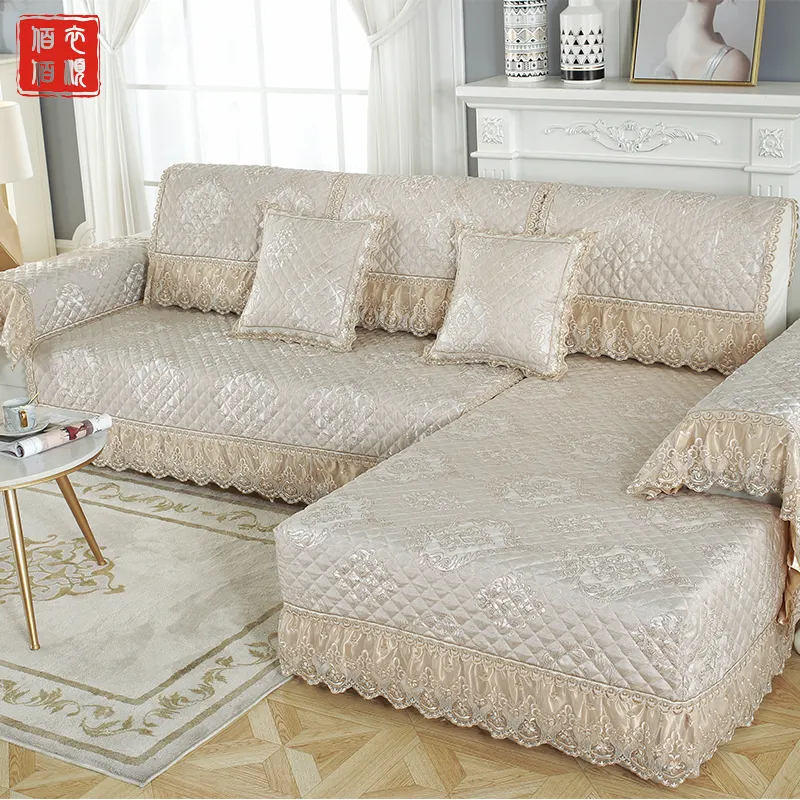 High Quality Protective Sofa Covers Quilted Reversible Furniture Protector with Elastic Strap