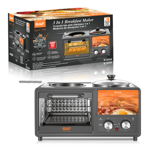 Machine à petit-déjeuner 3-en-1 RAF : Four 8L, Cuiseur vapeur 1.2L et Poêle à frire pour la cuisine domestique - Product Image 1