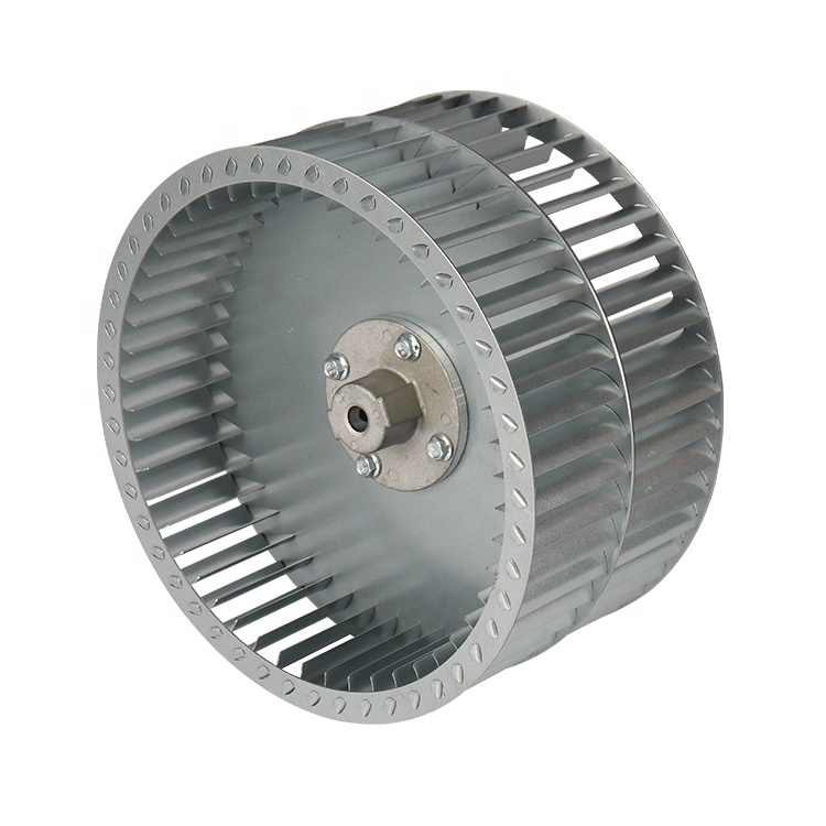 160 180 200 diametro del ventilatore in acciaio zincato centrifugo giranti in metallo ruote Bladers per aerazione soffiante doppia insenatura