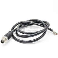 Conjunto de Cable con Conector M12 de 8 Pines, Códigos 3, 4, 5, 6, 8, 12 y 17 Pines para Automatización Industrial