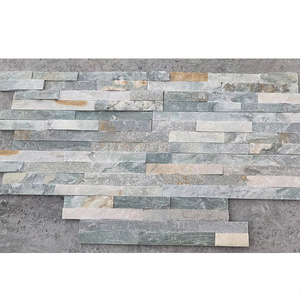 <span class=keywords><strong>Pierre</strong></span> <span class=keywords><strong>naturelle</strong></span> décorative d'extérieur pour cheminée et panneau de décoration murale extérieure, revêtement en ardoise - Product Image 3