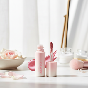 Korean Black Rouge GZ03 Peach Rose Bebe Gloss Lip Tint Chewy Lip Glaze avec effet hydratant Brand Lipgloss - Product Image 3