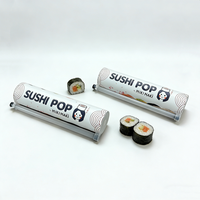 Conteneur en carton pour sushis à emporter, tube en papier pour sashimi, emballage jetable