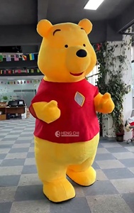 Costume Gonfiabile di <span class=keywords><strong>Winnie</strong></span> <span class=keywords><strong>the</strong></span> <span class=keywords><strong>Pooh</strong></span> di Alta Qualità 2 M/2,6m per Decorazioni Festa Cosplay Mascotte Orso di Peluche per Adulti - Product Image 2