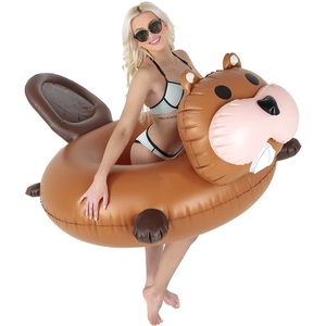 Summer <span class=keywords><strong>Pool</strong></span> Party Swim Fun Inflable <span class=keywords><strong>Beaver</strong></span> <span class=keywords><strong>Pool</strong></span> Float Swim Ring - Product Image 2