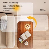 Petite table d'appoint en métal canapé relevable et table de chevet pour chambre balcon ou ordinateur support de rangement dans le salon