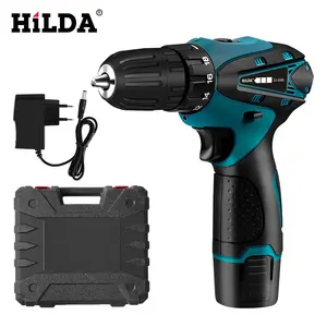 HiLDA 12v 16.8v Battery Cordless Power Drill Electric Hand Drill 10mm Electric Screwdriver
