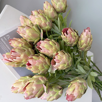 Bunga Protea Kecil Buatan, Bunga Artichoke, Bunga Nanas, Bunga Cynaroides, Bunga Dekoratif Grosir