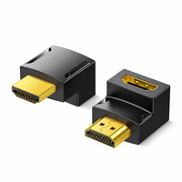   Gerader Adapter 4K 60Hz Stecker auf Buchse Schwarz Vergoldeter Anschluss für Desktop-Monitor Projektor Heimkino