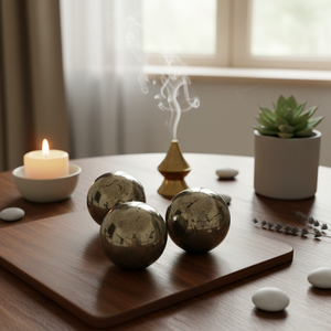 Esfera de Cristal de Pirita Natural al por Mayor, Bola de Piedra Curativa Tallada de 2 Pulgadas para Energía, Feng Shui, Decoración del Hogar, Amor - Product Image 3