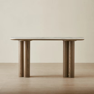 Meubles de salon de luxe sur mesure, tables consoles en bois brun avec plateau en <span class=keywords><strong>marbre</strong></span> - Product Image 6