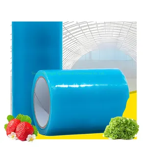 Película de plástico agrícola blanco negro impermeable plástico agrícola invernadero cubierta película con protección UV