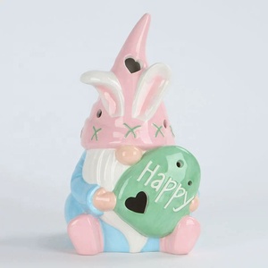 Ornement de lapin en céramique écologique lapin de Pâques décor Figurines Statue Figurine en porcelaine <span class=keywords><strong>roman</strong></span> accessoires de décoration pour la maison - Product Image 3