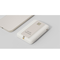 C34 L Banco de Energía Magnético 2 en 1 de 10000 mAh, Carga de 15 W para Teléfonos y Relojes Inteligentes, Viajes Cortos