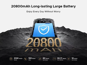 Smartphone robuste Doogee Fire 6 Max, Android 14, NFC, caméra thermique, lumière de faisceau 120LM, 8+256 Go, 20800 mAh, téléphones mobiles - Product Image 5