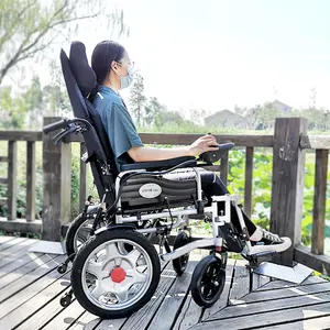 Hot Selling Powered Fully Automatic Folding Electric Lightweight Wheelchair Foldable With Low Price