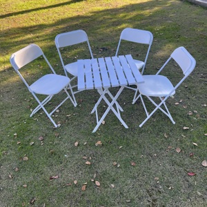 Sedia Pieghevole Portatile di Alta Qualità per Eventi, Matrimoni, Giardino - Sedia <span class=keywords><strong>Wimbledon</strong></span> in Resina Bianca per Ingrosso - Product Image 6