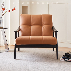 Chaise d'appoint en bois massif salon style moderne design d'intérieur chaises d'appoint nordiques meubles personnalisation de sortie d'usine - Product Image 2