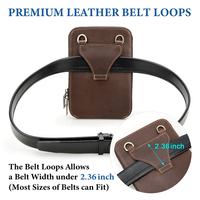 Sac bandoulière vintage en cuir pleine fleur huilé pour homme, pochette de téléphone à porter à la ceinture pour téléphone portable 6,9'' et iPad 8,3''