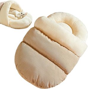 Custom Semi-enclosed Plush Cat <b>Bed</b> for Indoor Cats Self Warming Pet <b>Bed</b> Washable Cat Sleeping <b>Bed</b> House Sleeping <b>Bag</b> Cat <b>Bed</b> - Product Image 1