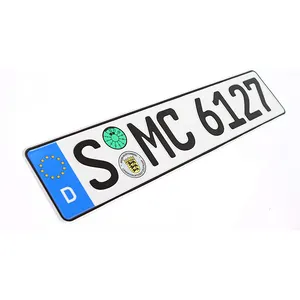 Trusted Supplier Custom Sublimation Aluminum Car Plate Blank Reflective Sheeting Europe License Plate