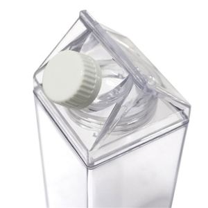 Bouteilles de lait en carton transparentes noires de 1000 ml (32 oz) en plastique sans BPA - Product Image 3