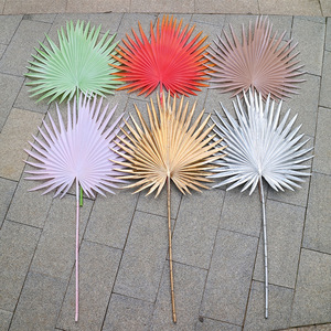 D-050666 yapay çok renkli palmiye ağacı yaprakları 94cm uzunluk tropikal yapraklar dekoratif bitkiler sahte yaprakları satılık - Product Image 3