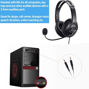 2021 20DB ANC Call Center Auricolare Per <span class=keywords><strong>Computer</strong></span> Cuffia con 3.5mm e Microfono - Product Image 5