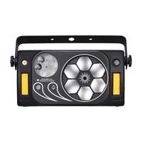 Éclairage LED QSE RGBW Bee Eyes 6-en-1 avec télécommande/DMX512, construction en aluminium et plastique IP65 pour entrepôt, DJ, KTV