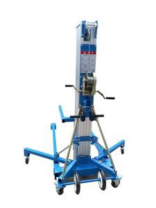 Tahan lama ekonomis 340kg teleskopik luar ruangan dalam ruangan paduan aluminium <span class=keywords><strong>Lift</strong></span> Cranked untuk mengangkat kargo - Product Image 3