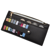Dompet Kartu PU Custom Grosir dengan Kantong Resleting