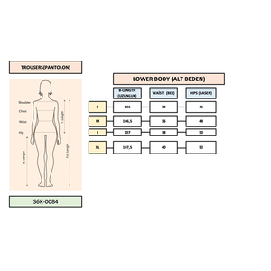 Pantalon large plissé pour femme S6K-0084, couleur pierre, avec détail de ceinture à nouer, tailles S M L XL - Product Image 1