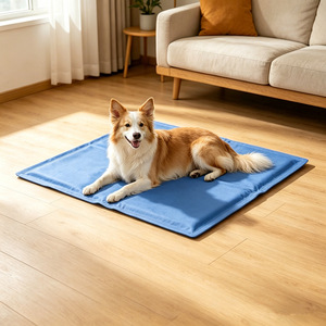 <b>Pet</b> <b>Cooling</b> <b>Mat</b> Rectangle Ice Crystals Reusable Heatstroke Prevention Dog Cat Summer Sleeping Pad - Product Image 1