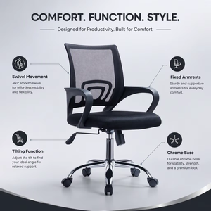 Mobilier en tissu de direction Roulette silencieuse économique <span class=keywords><strong>King</strong></span> Chair Chaise de bureau de haute qualité - Product Image 2
