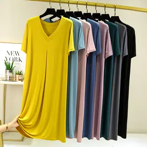 2024 Supplier Woman Cotton Nightdress For Women Sleep Dress Cotton Nightgown