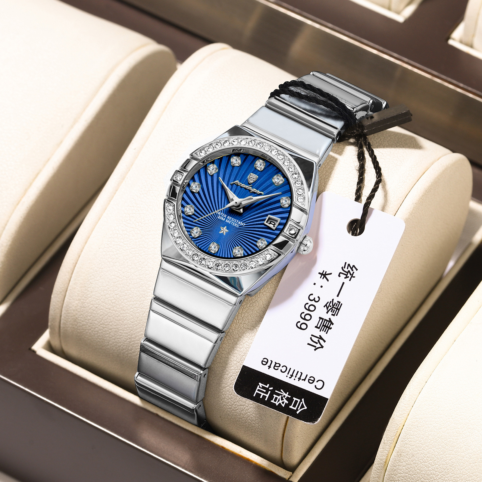 Fashion Woman Wristwatch Waterproof Luminous Date Stainless 