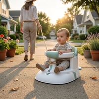 Chaise bébé convertible 3 en 1 pour baignoire, assise au sol et activités de tiraillement en extérieur