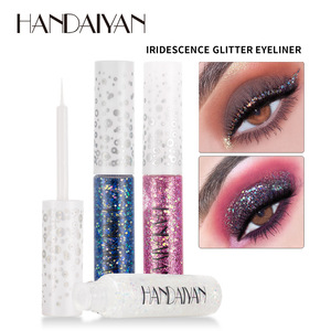 Palette de maquillage pour les yeux liquide monocolore, fard à paupières et eye-liner pailleté, effet gelée scintillante, waterproof, pour peaux claires, scène et soirées - Product Image 2