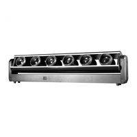 Barre lumineuse LED de teinture RGBW à 6 têtes, ensemble d'éclairage de scène mobile d'ordinateur pour salle de diffusion en direct DMX512 complet