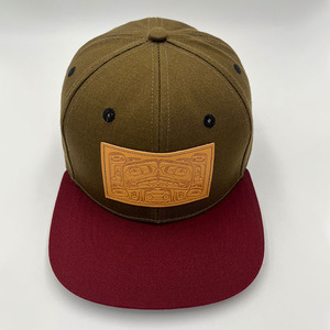 Mũ của nhà máy tùy chỉnh Nhãn da phẳng đầu lớn Hip-Hop Hat với dệt Mark Logo phẳng vành vải phổ biến - Product Image 1