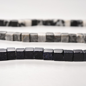 Cubo Natural de 8mm, Cuarzo Rosa, lapislázuli, forma cuadrada, piedras preciosas, cuentas de piedra sueltas para hacer collares y pendientes DIY - Product Image 6
